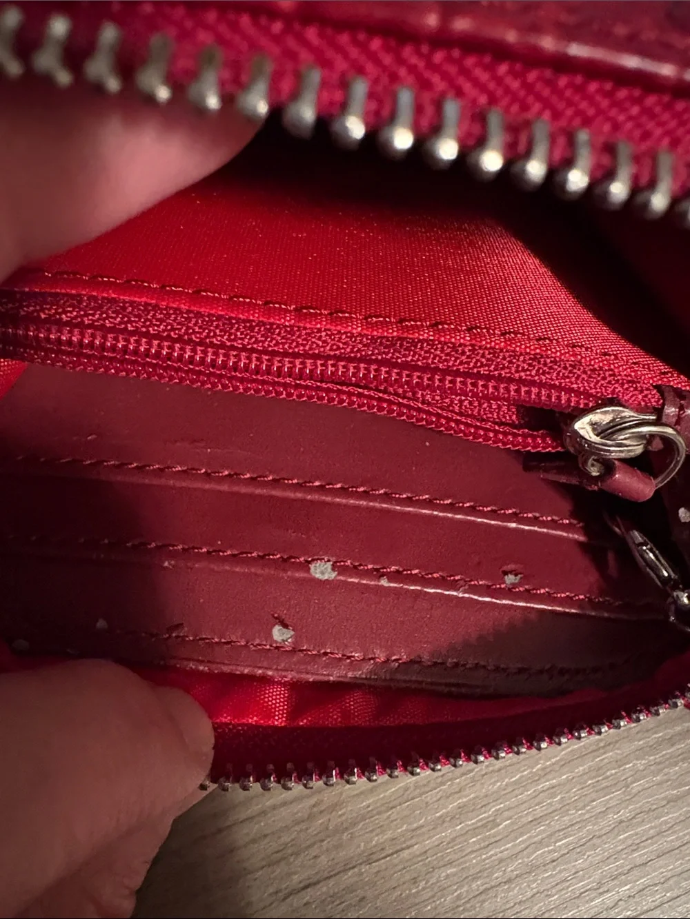 Debbie Brooks Red Butterfly Wristlet Wallet